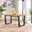 Cotswold Rectangular Oak and Black Wood Large 6 Seater Dining Table
