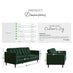Jolene Navy Blue Velvet 3 Seater Sofa