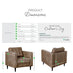 Jolene Brown Faux Leather Armchair