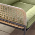 Maldives Beige Rattan & Green 5 Seat Garden Sofa Set