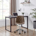 Tessa Brown Velvet Office Chair
