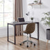 Tessa Brown Velvet Office Chair