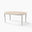 Newport Oval Whitewash & Light Grey Wood 6 Seater Dining Table