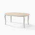 Newport Whitewashed Oval Dining Table 6 Light Grey Millford Chairs