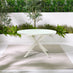 Nanterre Cream Metal & Glass 4-6 Seat Round Garden Dining Table