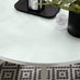Nanterre Cream Metal & Glass 4-6 Seat Round Garden Dining Table
