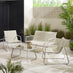 Naxos Cream 4 Seat Garden Sofa & Chairs Set
