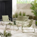 Naxos Green 4 Seat Garden Sofa & Chairs Set