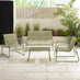 Naxos Green 4 Seat Garden Sofa & Chairs Set