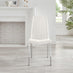 2x Isco White Faux Leather Dining Chairs