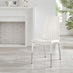 2x Isco White Faux Leather Dining Chairs