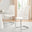 2x Murano White Dining Chairs