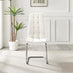 2x Murano White Dining Chairs