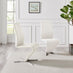 2x Willow White Faux Leather 'Z' Dining Chairs