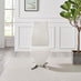 2x Willow White Faux Leather 'Z' Dining Chairs
