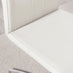2x Willow White Faux Leather 'Z' Dining Chairs