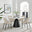 Nina White Marble Ceramic Top Round Dining Table & 4 Cream Beaumont Chairs