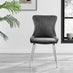 Palma Beige Stone Effect Round Dining Table & 4 Dark Grey Nora Silver Leg Chairs