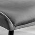 Carson White Marble Effect Dining Table & 4 Dark Grey Nora Black Leg Chairs