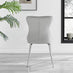 Palma Beige Stone Effect Round Dining Table & 4 Light Grey Nora Silver Leg Chairs