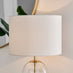 Nora Glass and White Table Lamp