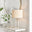 Nora Glass and Cream Table Lamp
