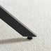 Novara Round Black Wood and Metal 4 Seater Dining Table