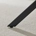 Novara Round Oak Veneer and Black Metal 4 Seater Dining Table