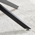 Novara Round Glass and Black Coffee Table