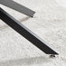 Novara Round Glass and Black Coffee Table
