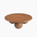 Olympus Round Walnut Wood Sphere Leg Coffee Table