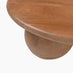 Olympus Round Walnut Wood Sphere Leg Coffee Table