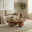 Olympus Round Walnut Wood Sphere Leg Coffee Table