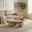 Olympus Mango Wood White Oak Finish Coffee Table