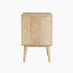 Ontario 2 Drawer Rectangle White Oak Wood Bedside Table