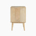 Ontario 2 Drawer Rectangle White Oak Wood Bedside Table