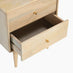 Ontario 2 Drawer Rectangle White Oak Wood Bedside Table