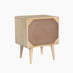 Ontario 2 Drawer Rectangle White Oak Wood Bedside Table