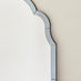 Opaline Smoked Blue - Grey Ornate Full Length Arch Wall Mirror