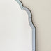 Opaline Smoked Blue - Grey Ornate Full Length Arch Wall Mirror