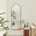 Opaline Grey Ornate Full Length Arch Wall Mirror