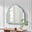 Opaline Blue Ornate Large Arch Wall Mirror