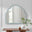 Opaline Blue Ornate Large Arch Wall Mirror