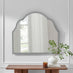 Opaline Grey Ornate Large Arch Wall Mirror