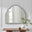 Opaline Grey Ornate Large Arch Wall Mirror