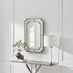 Opaline Grey Deco Style Rectangle Wall Mirror