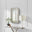Opaline Grey Deco Style Rectangle Wall Mirror