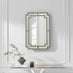 Opaline Grey Deco Style Rectangle Wall Mirror