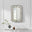 Opaline Grey Deco Style Rectangle Wall Mirror