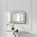 Opaline Grey Deco Style Rectangle Wall Mirror